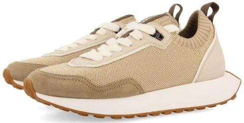 Gioseppo - Sneakers - Beige - Stof - Met Gouden Glitter
