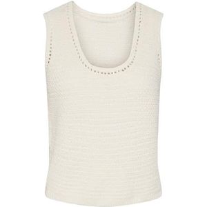 PIECES Dames Pckoe Sl Reversible Knit Top Gebreide Top, berk, L