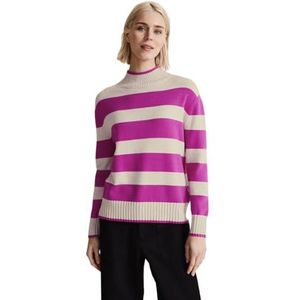 Street One Gebreide damestrui, gestreept, Purple Cozy Pink, 36