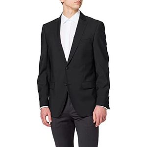 Bugatti Sakko blazer voor heren, Zwart (Schwarz 59), 34S (Manufacturer Size: 25)