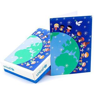 Hallmark UNICEF Kerstkaarten in doos, kinderen over de hele wereld (20 kaarten en 21 enveloppen)