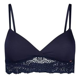 Skiny Dames Spacer BH Bamboo Lace, Cheeky Navy, 75C