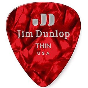 Dunlop 483R09TH celluloid, rood, perloid, dun, 72 stuks