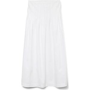VERO MODA Dames Vmdisla Mw Long Skirt WVN Btq, wit (bright white), XS