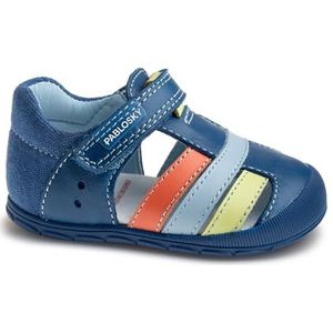 Pablosky Ziggy 049910 sandalen, Blauw, 18 EU Ancho