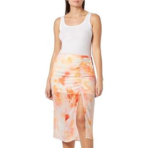 aleva Damesrok 19329619-AL04, oranje meerkleurig, M, Oranje meerkleurig., M