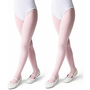 Conte elegant Meisjes Panty BALLET 70 DEN 2-Pack Opaque Kinderpanty van 3D Microvezel voor Dans en Gymnastiek Met Elastische Taille en Platte Naden, Ideaal voor School Optredens en Repetities