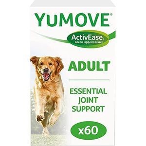 YuMOVE Gewrichtstabletten voor honden met groenlipmossel, glucosamine, chondroïtine - heup- en gewrichtssupplement voor stijve volwassen honden | 6 tot 8 jaar | 60 tabletten | Lintbells