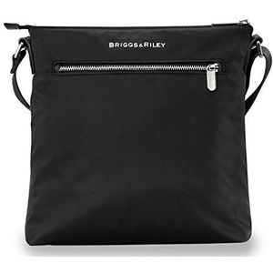 Briggs & Riley Rhapsody Crossbody Messenger Bag, 26 cm, 4,9 liter, Plum, Zwart, 26 cm, Messenger Tas