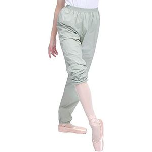 Daydance Tiener Meisjes Vrouwen Ballet Ripstop Broek Lichtgewicht Intensiteit Nylon Transpiratie Broek Voor Dans, Groen, L