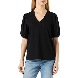 Object Objcaroline S/S Top Noos Damesblouse, zwart, M