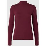 Basic - Hoge Hals Top - Lange Mouwen - Slim Fit