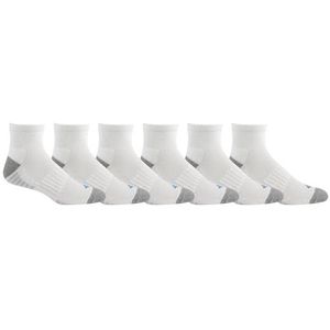Columbia Men's 1/2 Cushion Quarter Arch Support Poly Blend Sock, 6 Pair