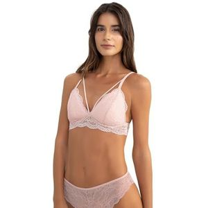 DeFacto Damesbeha - met beugel voor ondersteuning - push-up voor beugel - beha dames met beugel - damesbeha push-up zonder beugel., Rosé, M