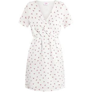 myMo Damesjurk met bloemenprint 12522861-MY01, wolwit, XS, Jurk met bloemenprint, XS