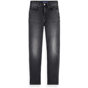 Scotch & Soda High Five-Slim Fit Jeans voor dames, Black Night., 30W / 32L