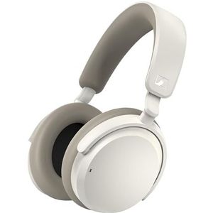 Sennheiser ACCENTUM draadloze bluetooth-hoofdtelefoon - 50 uur accuduur, hoogwaardige audio, hybride ruisonderdrukking (ANC), langdurig comfort en helder spraakgeluid voor gesprekken, Wit