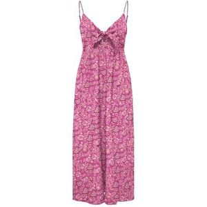 Onlnova Life Vis Jules Long Dress AOP, Fuchsia Fedora, L
