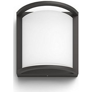 Philips myGarden Wandlamp Samondra LED-licht [antraciet] koudwit 4000 K voor tuin en terras, zwart