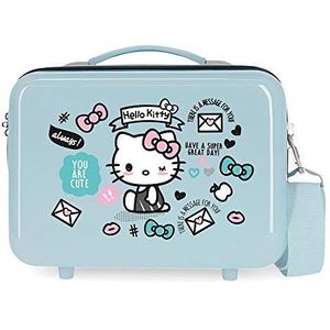 Koffer 1, Lichtblauw, 29x21x15 cms, cosmetische tas