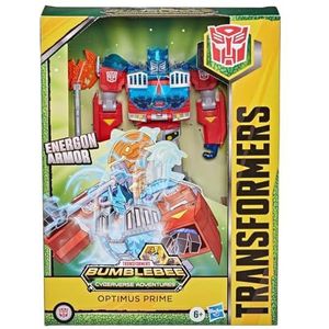 Transformers Toys Cyberverse Ultimate Class Optimus Prime Action Figuur - Combineert met Energon Armour om op te starten - Voor kinderen vanaf 6 jaar, 9 inch E7112ES1