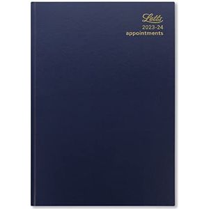 Letts Standard A5 academische 23.24 dag naar een pagina met afspraken dagboek - blauw
