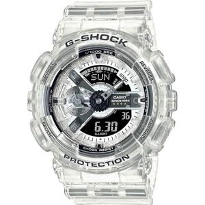 Casio GA-114RX-7AER Analoog digitaal kwartshorloge voor heren met armband van kunststof, Transparant, Armband