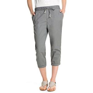 ESPRIT Capri broek voor dames met elastische tailleband, grijs (Pebble Grey 041), 42