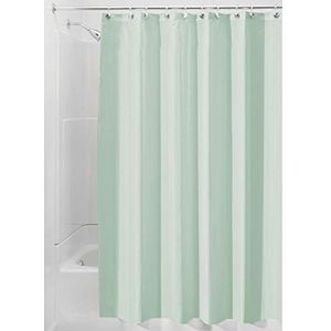 iDesign Mildew-Free waterafstotend douchegordijn, 183 x 183 cm - Seafoam Green