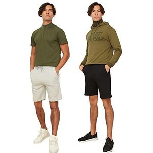 Trendyol Broek  grijs gemêleerd / zwart