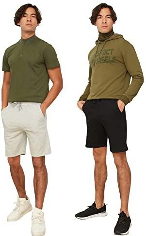 Trendyol Broek  grijs gemêleerd / zwart