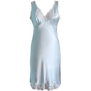 Shadowline Women's Rochelle Satin Full Slip with Adjustable Straps, Mint