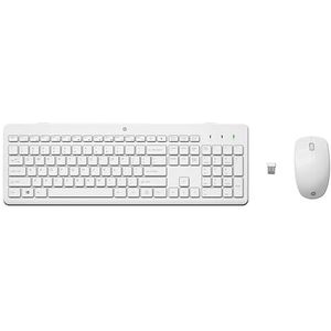 HP 230 Wireless Mouse and Keyboard Combo White toetsenbord Inclusief muis RF Draadloos Wit