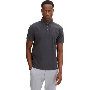 TOM TAILOR Uomini Poloshirt in gewassen look 1031612, 29999 - Black, S