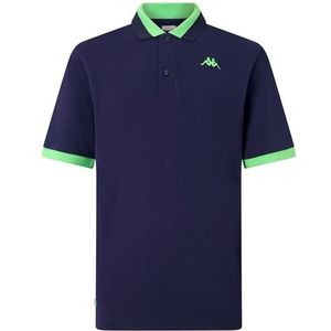 Kappa Neonblauw poloshirt voor heren, maat 3XL