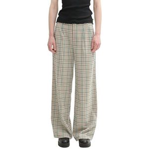 TOM TAILOR - Palazzo Broek - Beige Green Check - Dames