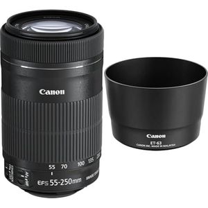 Canon EF-S 55-250 mm F4-5.6 IS STM & Canon lens kap ET-63