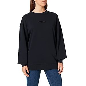 HUGO Sweatshirt voor dames, zwart 1, XL