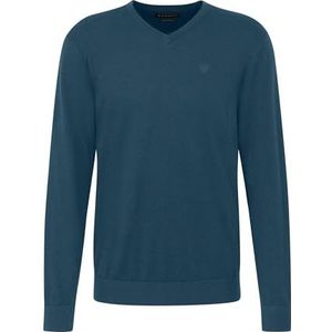 bugatti heren trui v-hals, blauw, S