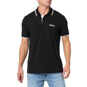 BOSS heren Paddy Pro poloshirt met korte mouwen, Zwarte Wolk, L