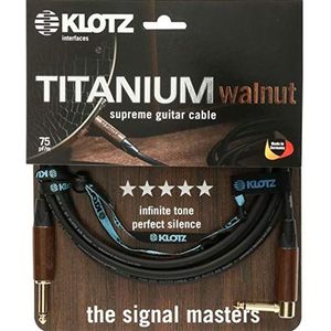 Klotz TIW0450PR Titanium Walnut 4,5 m gitaar- of baskabel