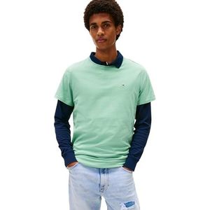 TOMMY JEANS - TJM ESSENTIAL SOLID TEE - T-shirt - Cloudy Jade