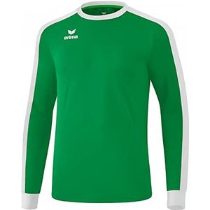 Erima uniseks-volwassene Retro Star shirt lange mouwen (3142105), smaragd/wit, S