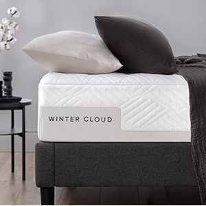 ZINUS Winter Cloud Matras van traagschuim, verstelbaar matras bestaande uit 7 zones, 140 x 190 cm, hoogte 30 cm, matras in een doos, Oeko-Tex, wit