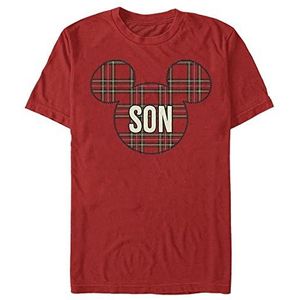 Disney Classics Mickey Classic - Son Holiday Patch Unisex Crew neck T-Shirt Red L