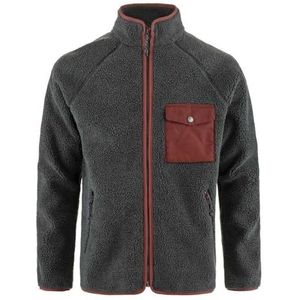 Fjällräven - Vardag Pile Fleece - Vest - Dark Grey Maroon - Gerecycled Polyester
