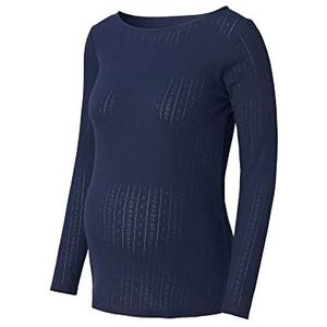 ESPRIT Maternity Dames T-shirt met lange mouwen, Dark Blue-405, M