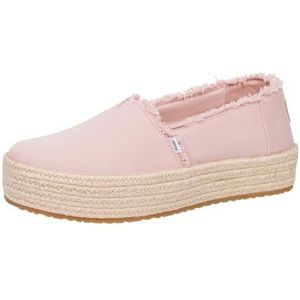 TOMS Dames Valencia Loafer Flat, Ballet Roze Canvas, 3 UK, Ballet Roze Canvas, 35.5 EU