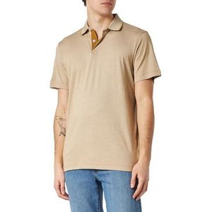 SELETED HOMME Slhleroy Ss Polo Noos Poloshirt voor heren, Antiek brons/detail: twist egret, S