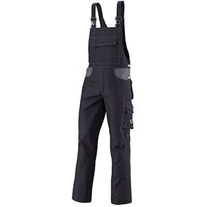 BP Workwear 1790-555-32 Tuinbroek - Stretch bretels met kunststof clipsluitingen - verstelbare tailleband - 65% polyester, 35% katoen - lange pasvorm - maat: 54 l - kleur: zwart/donkergrijs